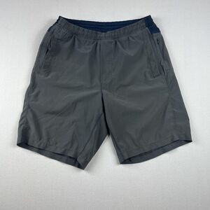 Birddogs Shorts Mens Large Gray Long Performance Stretch Lined Pocket Athletic